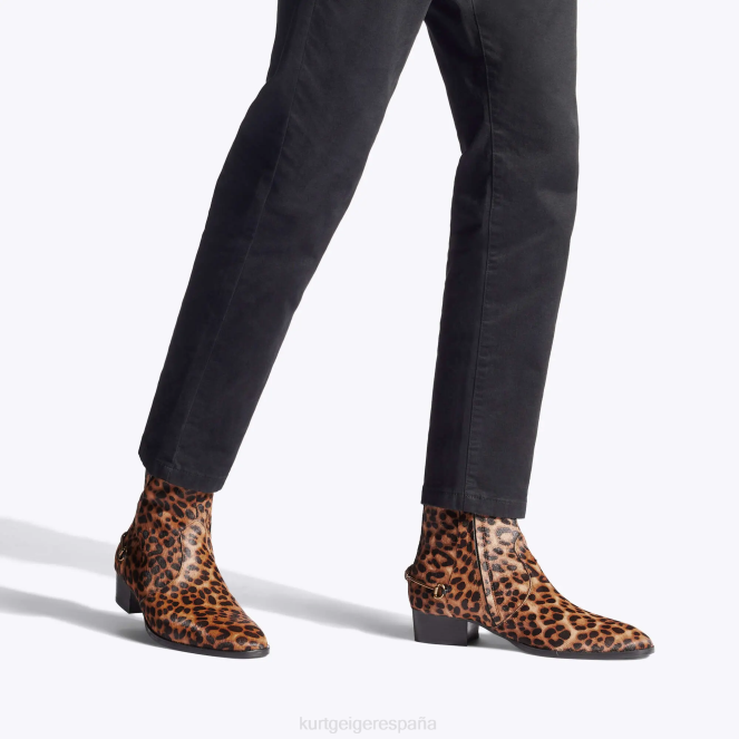 Kurt Geiger hombres leopardo de ginebra de Londres 2LPR653 | calzados marrón otro